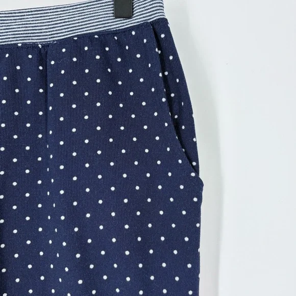 Lauren Ralph Lauren Women's Navy White Polka Dot Long Sleeve and Pants PJ Set - Picture 10 of 16